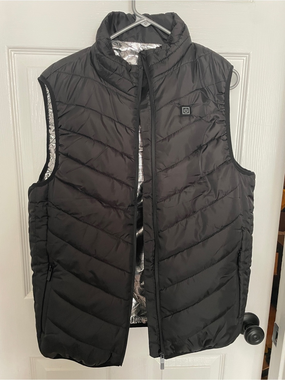 Heated Quilted Men's Vest - Black